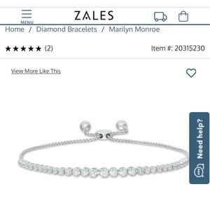 FIRM. New zales Marilyn Monroe diamond bracelet retails for 1500